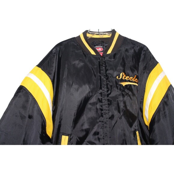 Vintage Pittsburgh Steelers Mirage Satin Bomber Jacket Men’s Large NFL Foorball - Picture 4 of 10
